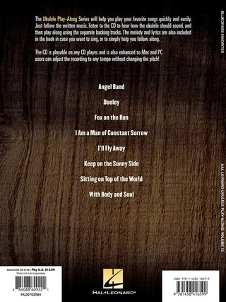 Bluegrass favoris, Ukulélé Play-Along Vol. 12