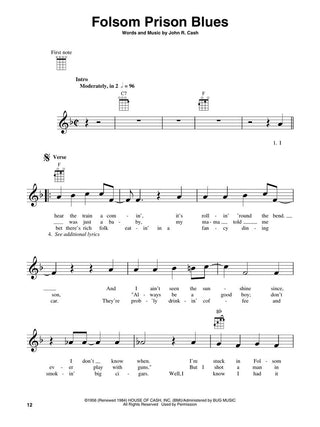 Johnny Cash, Ukulélé Play-Along Vol. 14