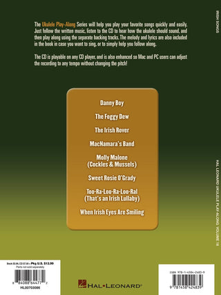 Irish Songs, Ukulele Play-Along Vol. 18