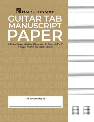Guitar Tab Manuscrit Paper