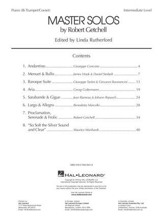 Master solos niveau intermédiaire, Trompette