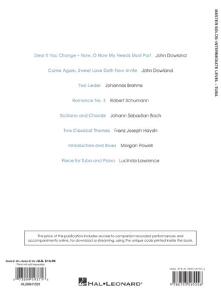 Master solos niveau intermédiaire, Tuba