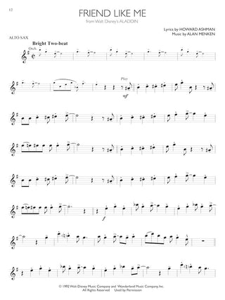 Disney Solos, Alto Saxophone