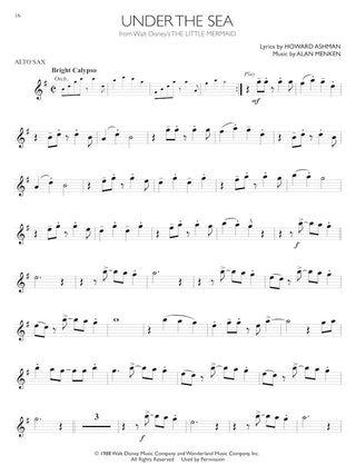 Disney Solos, Alto Saxophone