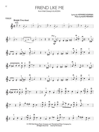 Solos Disney, Violon