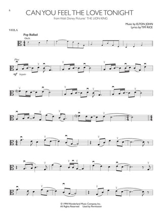 Solos Disney, Violon Alto