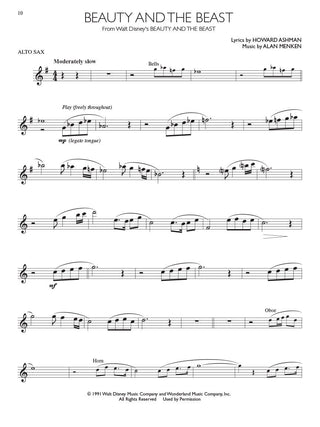 Disney Movie Hits, Alto Saxophone