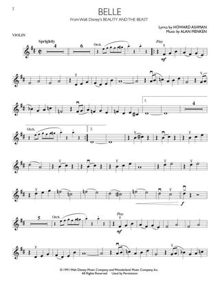 Succès des Films de Disney, Violon