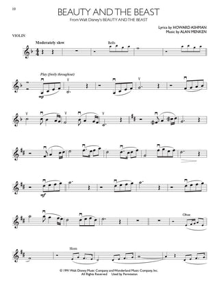 Succès des Films de Disney, Violon