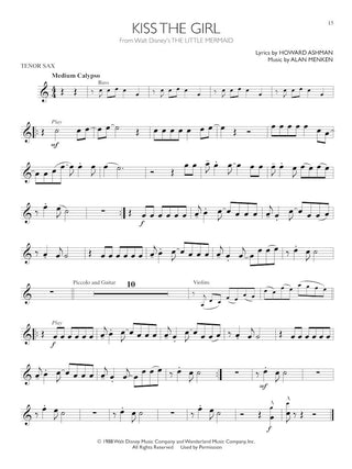 Succès des Films de Disney, Saxophone Ténor