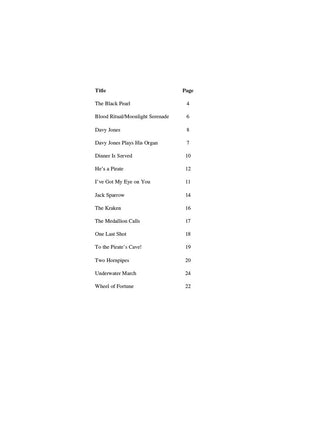 Pirates des Caraïbes, Clarinette