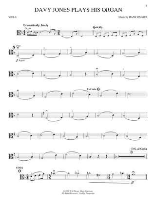 Pirates des Caraïbes, Violon alto