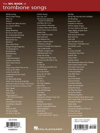 Grand livre de chansons pour trombone