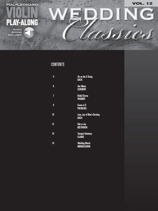 Classiques de mariages, Violon Play-Along Vol. 12