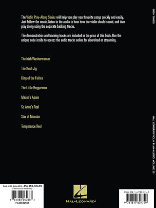 Chansons irlandaises pour le violon, Play-Along Vol. 20