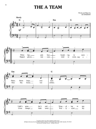 Le meilleur d'Ed Sheeran (Piano facile)