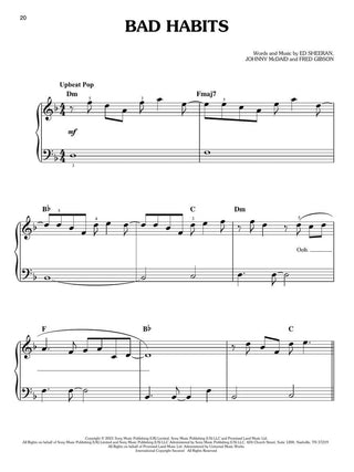 Le meilleur d'Ed Sheeran (Piano facile)