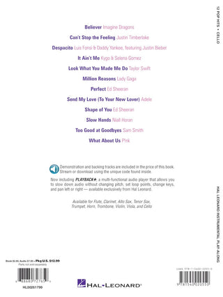 12 Pop Hits, Violoncelle