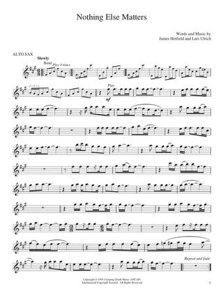 Le meilleur de Metallica, Sax Alto