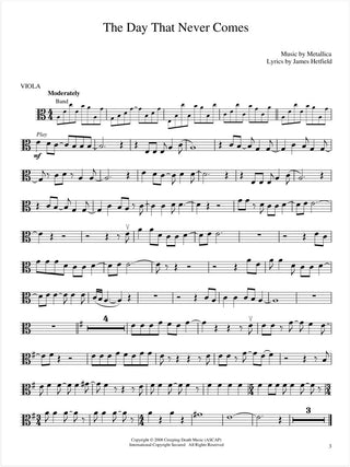 Le meilleur de Metallica, Violon alto