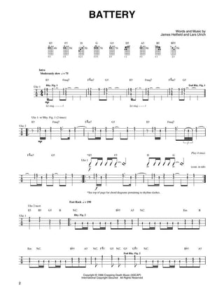 Le meilleur de Metallica pour Ukulélé