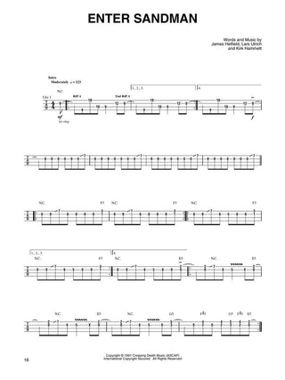 Le meilleur de Metallica pour Ukulélé