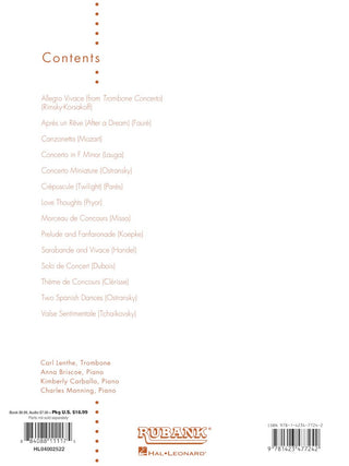 Collection Concert et Concours, Trombone