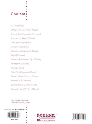 Collection Concert et Concours, Euphonium (clef de fa)