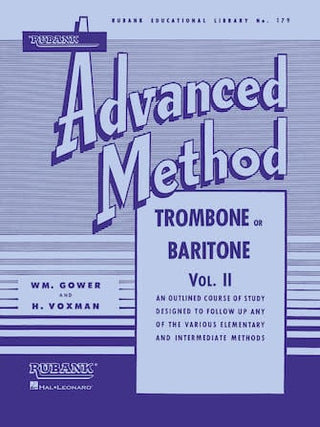 Rubank Advanced Method - Vol. 2, Trombone / Euphonium (clef de fa)