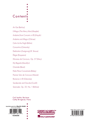 Collection Concert et Concours, Euphonium (clef de sol)