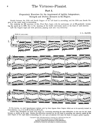 The Virtuoso Pianist In Sixty Exercises For The Piano