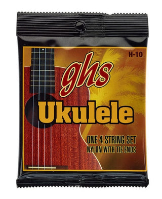 HS H10 Hawaiian Black Nylon Ukulele Strings - 25-36