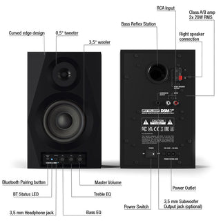 Reloop Bluetooth Monitors DSM-3 BT (2)