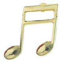 16th Note Gold Pin