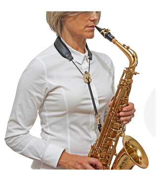 BG Look Edition Saxophone Leather Strap With Metal Snap