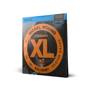 D'Addario Nickel Wound Balanced Tension Medium 50-120 Bass Strings