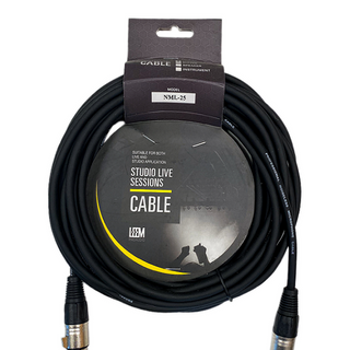 Leem 25 Ft Microphone Cable (XLR F+XLR M)