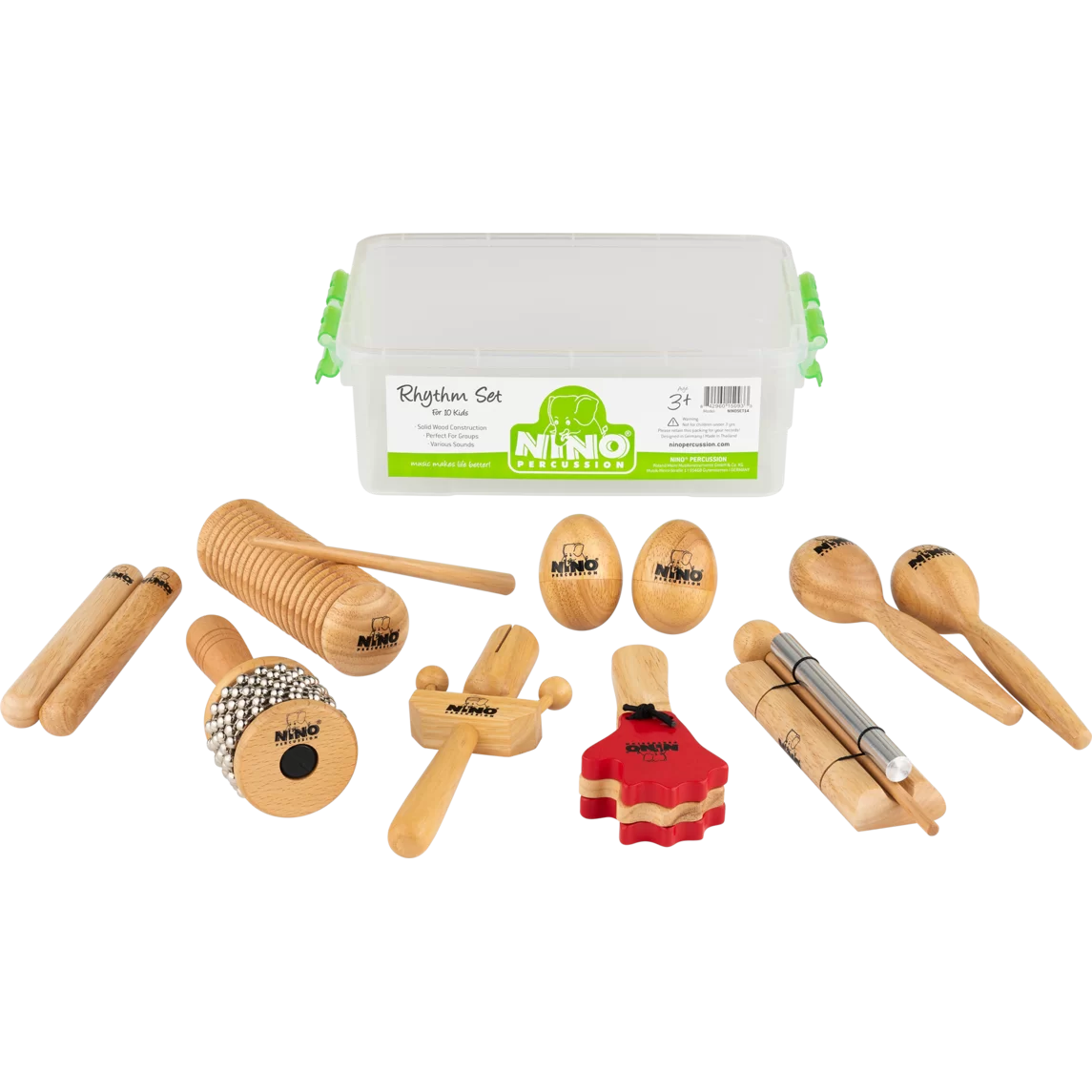 TickiT - Set de 10 instruments de percussion - COMMOTION