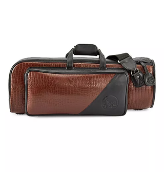 Gard Elite 1-ELBK-Croco Single Trumpet Gig Bag Dark Chocolate Brown Croco Leather
