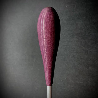 Custom Batons 14" Graphite shaft with Purpleheart, Narrow Teardrop handle Conducting Baton