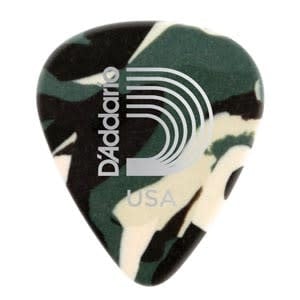 Plectres D'Addario Celluloid Camoflauge Heavy (10)