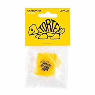 Plectre Tortex Standard 0.73mm - Jaune (12 pk)