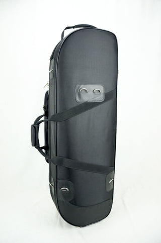 Marcus Bonna Case for Tenor Trombone model MB Compact Nylon - Black, Music bag model MB with Trombone Stand Strap with MB Metal Silver Logo