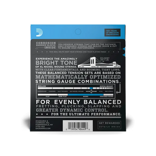 D'Addario Nickel Wound Balanced Tension Medium 50-120 Bass Strings