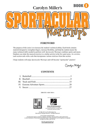 Sportacular Warmups, Book 1