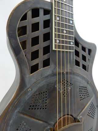 Repubic Highway 61 "Traveler" Brass Rust Reso-Phonic Guitar