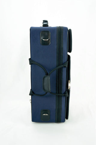 Marcus Bonna Double Case for 1 Trumpet and 1 Flugelhorn model MB Nylon - Black with MB Metal Silver Logo