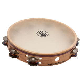 Tambourine Black Swamp Leggiero Double Rangées 10" - Clochettes en Argent