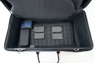 Marcus Bonna Double Case for 1 Trumpet and 1 Flugelhorn model MB Nylon - Black with MB Metal Silver Logo