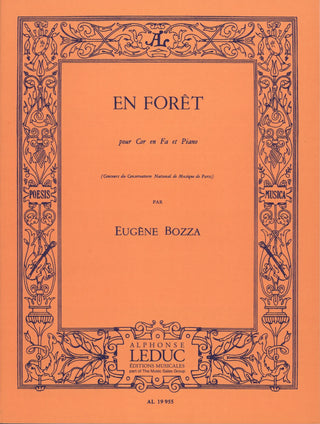En Foret, Cor - Bozza